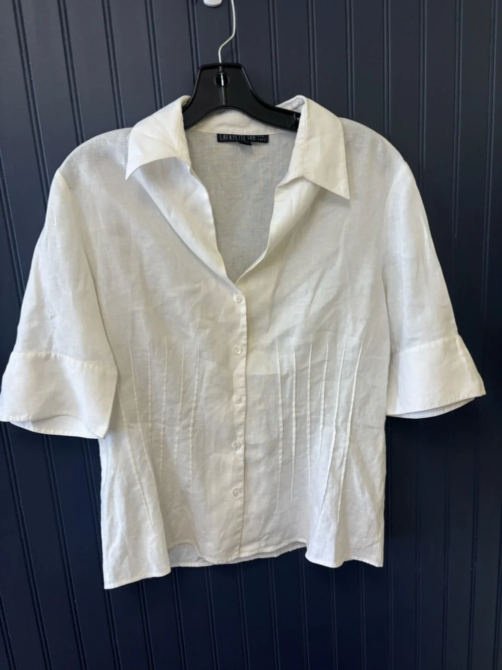 Lafayette 148 New York Linen Blouse - Picture 1 of 4